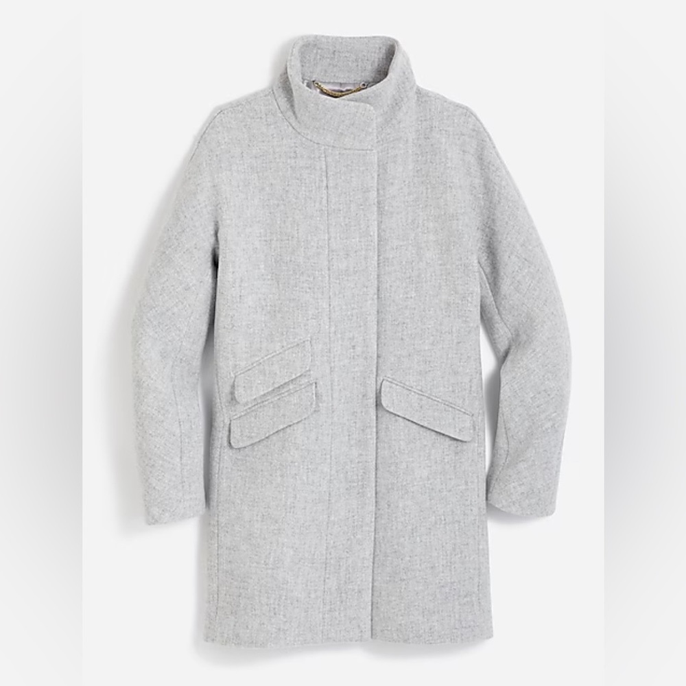 J Crew Cocoon coat in Italian stadium-cloth wool blend